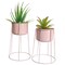 Tall Metal Floor Planter Stand Modern Decorative Holder For Indoor Plants Gold Black